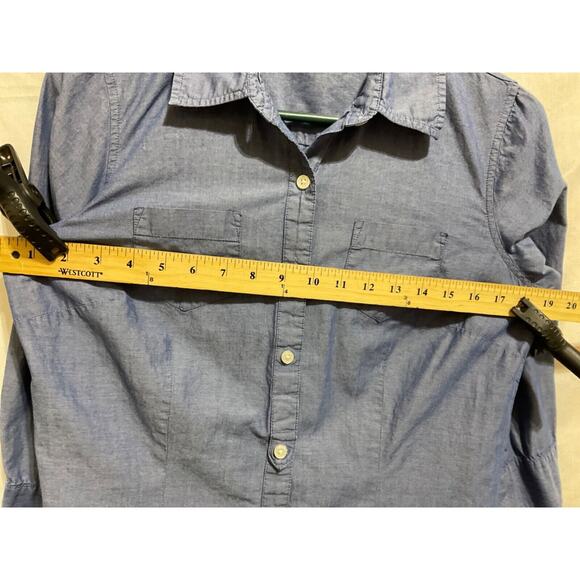 Van Heusen Women's Top Size Med, 3/4 Sleeve, Full Button, Collared - Picture 4 of 6